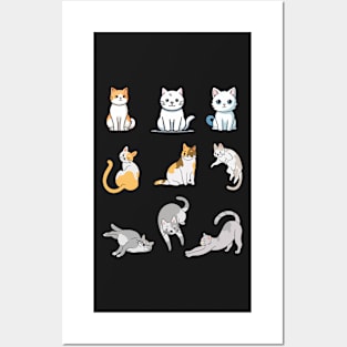 Orange Tabby Cat Funny kitty Striped Cat sticker emoji  - Classic Vintage Summer Posters and Art